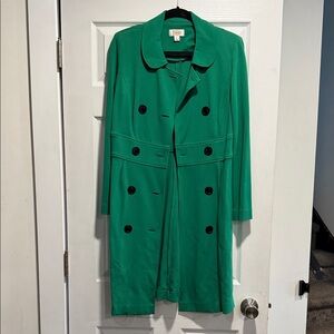Talbots Emerald Green Trench Coat